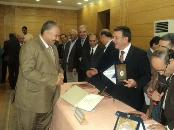 Honoring the Winners of Benha University Awards