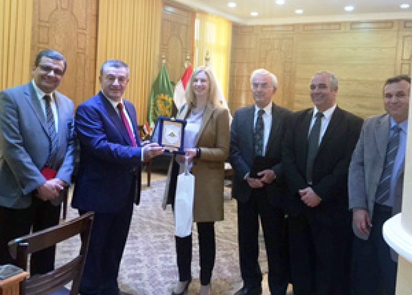 Benha University President discusses the Scientific Cooperation Ways with the German Embassy