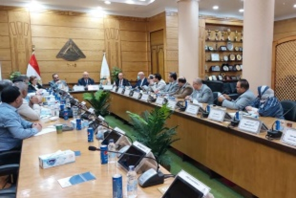 Benha University president discusses the preparations of EL-Obour Branch of Benha University&#039;s operation for the new students