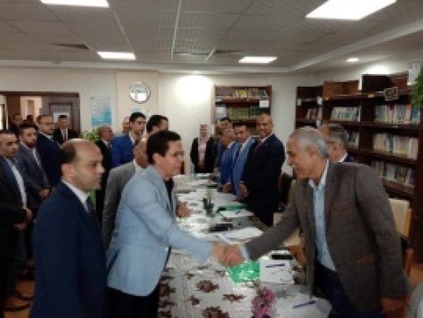 Benha University president inspects the pre-doctorate degree tests in the faculty of physical education