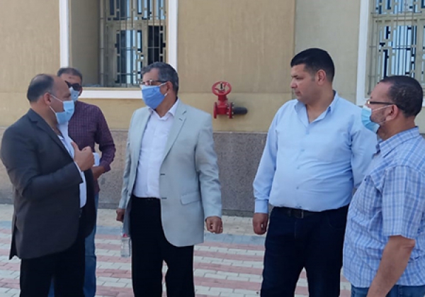 Almaghrabi inspects the Preparations of Exams