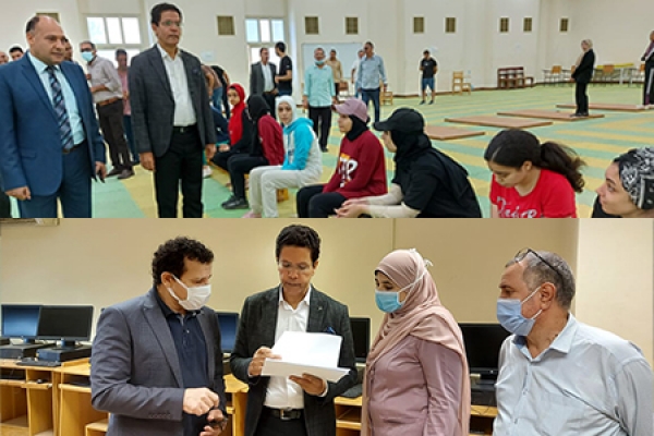 El Gizawy inspects the Aptitude Tests at Faculties of Applied Arts and Physical Education